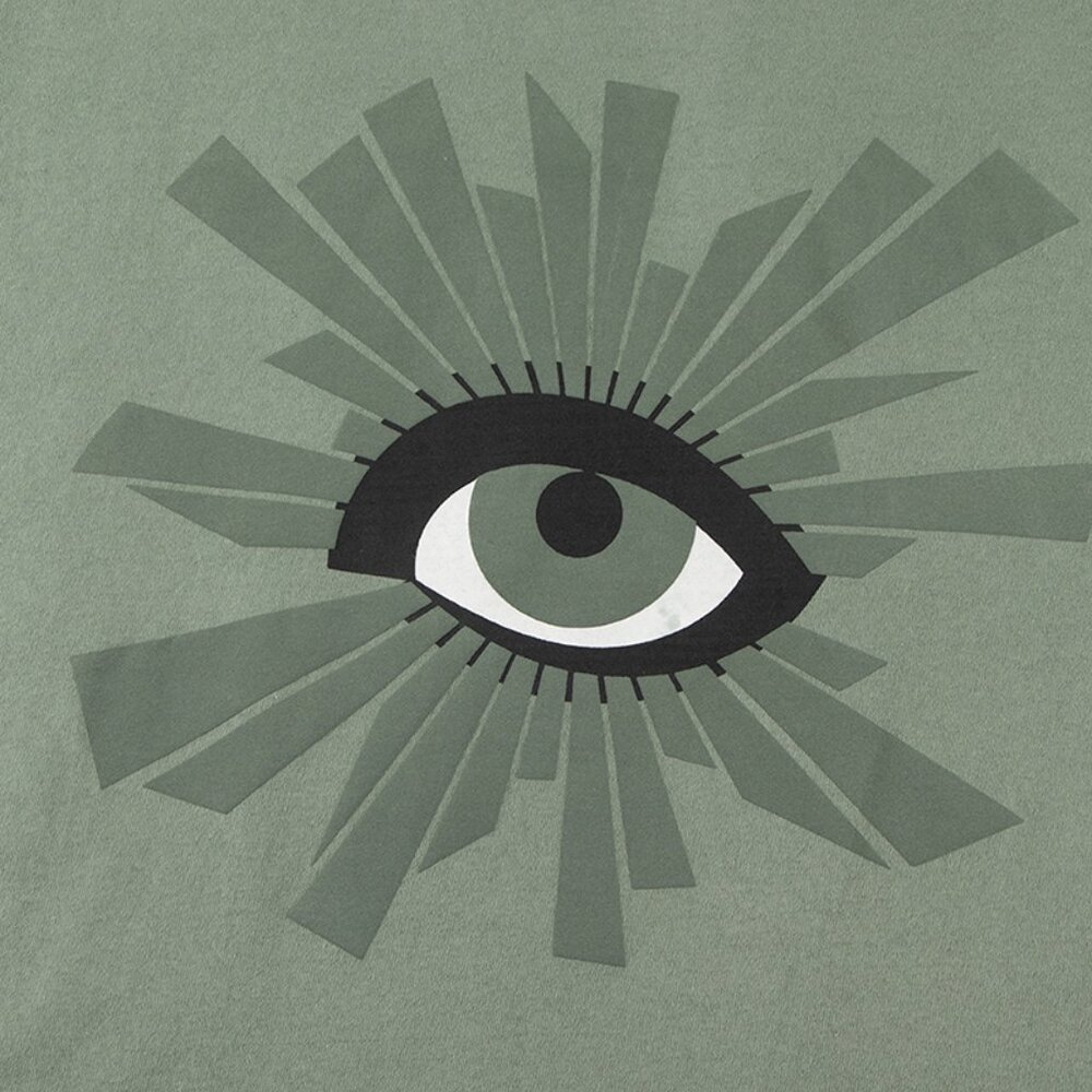 House Of Errors Army Green Eye Print T Shirt - image 5